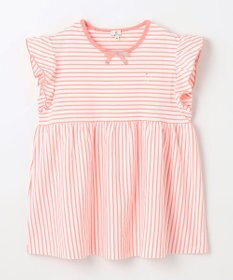 組曲 KIDS 【UVケア】【150-160㎝】マリンボーダー チュニック