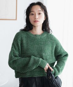 WEGO ミックスカーラーショートニット