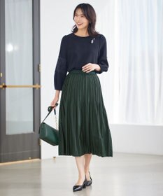 23区 【セットアップ対応】トリアセダブルジョーゼット ブラウス