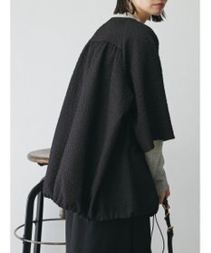 Green Parks AnriettMusee フロントジップジャガードブルゾン