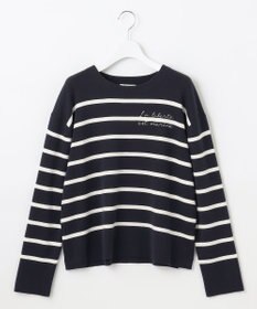 自由区 S 【洗える】コットンウールハイゲージボーダー ニット