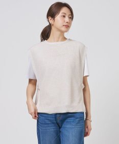 J.PRESS LADIES Vis/Pe スパーク ニット ベスト