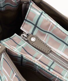 Y'SACCS ドローイングチェックトートバッグ