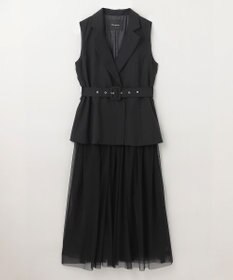 GRACE CONTINENTAL テーラーチュールワンピース