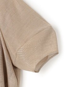 BEIGE， LIATRIS / バックリボン ハーフスリーブブラウス