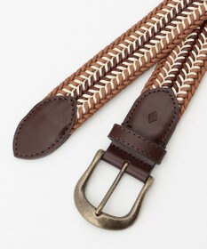 JOSEPH ABBOUD 【伸びる】メランジメッシュコンビ ベルト
