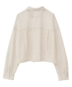 earth music&ecology メッシュストライプショートシャツ