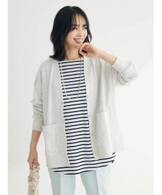 Green Parks ミニ裏毛Ｖネックカーディガン