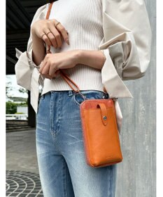 LA BAGAGERIE 【MONICA】バイカラー スマホショルダー