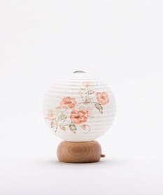 ちょうちん堂 【あかり道】〈手書絵付〉犬バラ ちょうちん ライト