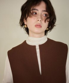 #Newans 【洗える】スリットネックフレアベスト