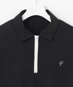 23区GOLF 【23Fondation/MEN】【UVケア】ワッフルジップアップ