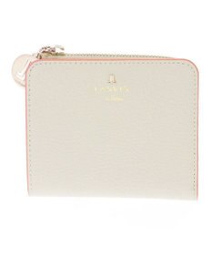 LANVIN en Bleu リム 二つ折りコンパクト財布