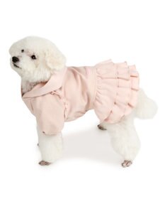 PET PARADISE ペットパラダイス フリルフーディー 《桃》 小型犬