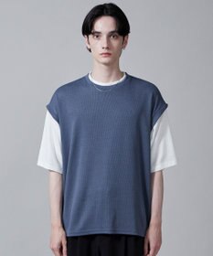 WEGO フェイクレイヤードベストT（S）