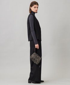 ICB L 【UVカット・洗える】ウール2WAYストレッチ Vネックベスト