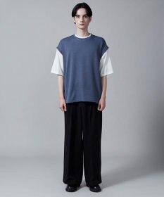 WEGO フェイクレイヤードベストT（S）