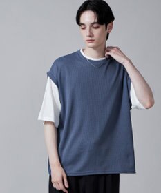 WEGO フェイクレイヤードベストT（S）