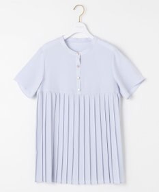 ANY SIS L 【洗える】ジョーゼットプリーツコンビ ブラウス