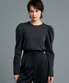 uncrave 【UVケア・接触冷感】ダブルフェイスジャージー ボリュームスリーブ カットソー(長袖)（uncrave STANDARD）