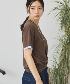 AMERICAN HOLIC 配色レイヤード風シアーＴシャツ