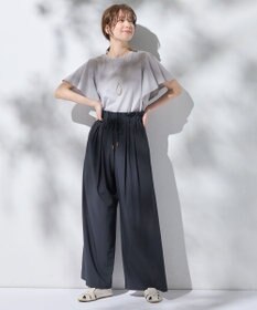 ANY 【新色追加/ウエストゴム】清涼リラックスハイウエストパンツ