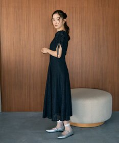 earth music&ecology パネル切り替えレースワンピース