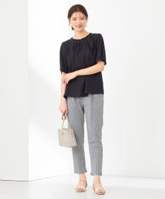 ANY SIS 【洗える】さらさらストレッチ テーパード パンツ