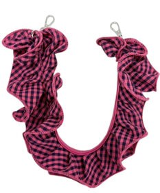 WEGO ギンガムフリルハンドストラップ