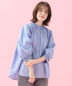 ANY L 【接触冷感/UVカット/抗菌防臭/速乾】エニイファンクション シャーリングブラウス