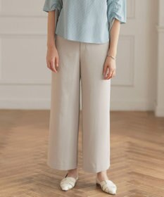 J.PRESS LADIES L 【セットアップ対応】Light ジョーゼット ワイド イージーパンツ