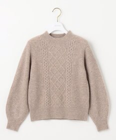 ANY SIS S 【低身長企画】ケーブルコンパクト ニット