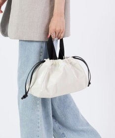 LeSportsac E/W CITY DRAWSTRING BAG??? /アップタウンパールシャイン/ブラック