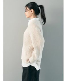 AMERICAN HOLIC モールヤーン片畦Ｖネックニットプルオーバー