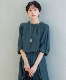 23区 【洗える】LIBECOリネン ボリュームスリーブ ブラウス