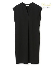 BEIGE， 【セットアップ対応】CINDY / 配色ネック フレンチドレス