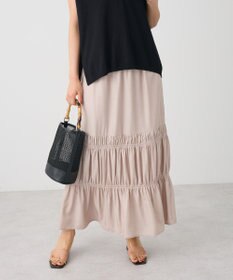 CRAFT STANDARD BOUTIQUE シャーリングティアードIラインスカート