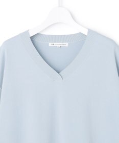 23区 L 【先行予約/WEB&一部店舗限定カラーあり/Lサイズ限定】レーヨンポリエステルストレッチ Vネック ニット