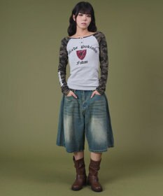 WEGO バギーハーフデニム