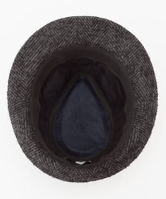 JOSEPH ABBOUD 尾州産カシミヤブレンド×アルパカ混素材カシミヤブレンドアルパカヘリンボーン ハット