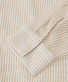 earth music&ecology メッシュストライプショートシャツ