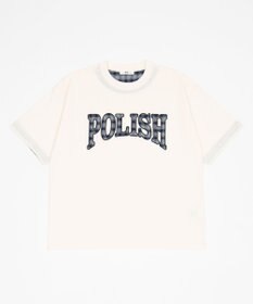 WEGO 【ユニセックス着用ITEM】チェックディテールロゴT（SS）