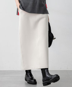 23区 【洗える】コットンエアーダンボール Iライン スカート ベージュ系