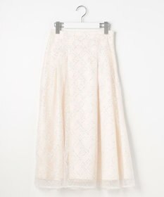 Feroux きらめきチェックフレア スカート