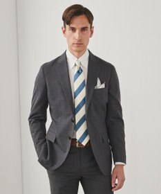 GOTAIRIKU 春夏向け【形態安定】SUMMERPREMIUMPLEATS_スナップダウンカラー _織柄_ 長袖ドレスシャツ(25年春夏モデル)