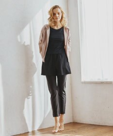 San-ai Resort（三愛水着楽園） WEB限定商品ショートラッシュパーカー付きリブタンキニ水着+レギンス付き5点セット【Beach Queen（ビーチクイーン）】