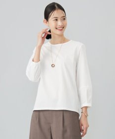 J.PRESS LADIES L プレーティングジャージー タックスリーブ カットソー