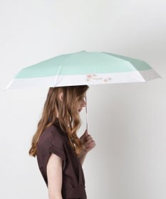MOONBAT 【WEB限定/一級遮光99.99%】晴雨兼用折りたたみ日傘 ポール&ジョー(PAUL & JOE ACCESSOIRES)クリザンテーム/バイカラー 雨の日OK 遮熱 簡単開閉 UV 晴雨兼用