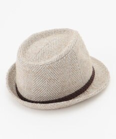 JOSEPH ABBOUD 尾州産カシミヤブレンド×アルパカ混素材カシミヤブレンドアルパカヘリンボーン ハット