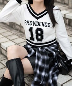 WEGO ナンバリングコンパクトニット